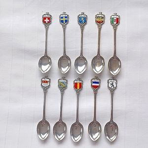 Karo Silver Plate European Collector Spoons- Set of 10